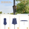 thumbnail image 5 of ACEGOSES 13x7.2Ft Large LED Double-Sided Rectangular Outdoor Patio Market Umbrella with Crank, Solar Panel, Navy Blue, 5 of 7