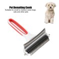 thumbnail image 4 of Pet Deshedding Brush Pet Grooming Brush Shedding And Dematting Undercoat Rake Comb For Dogs And Cats Dematting Tool For Grooming Brush Cat Comb For Kitten  Massage Removes, 4 of 8