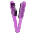 thumbnail image 4 of Cepillo para el Cabello con Abrazadera, Cepillo Alisador de Cabello Aniestós Resistente al Calor, Diseño de Peine de Doble Cara Con Resorte de Para Srar, Peinar y, 4 of 7