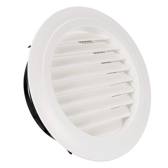 Grille d'Aération Ronde de 8 Pouces en ABS avec Écran Anti-Mouches Intégré pour Salle de Bain Bureau Cuisine