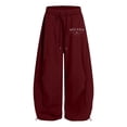 thumbnail image 3 of XIYON Girls Sweatpants Kids Baggy Wide Leg Sweatpants Elastic Waist Joggers with Pockets Relaxed Fit Casual Trousers 12-13 Years, 3 of 5