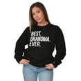 thumbnail image 3 of Best Grandma Ever Nanna Gigi Nan Cute Women Crewneck Sweatshirt Brisco Brands S, 3 of 6