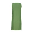 thumbnail image 6 of Teissuly Women Fashion Summer Solid Color Sleeveless Round Neck Pocket Dress, 6 of 7