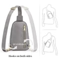 thumbnail image 5 of S-ZONE Leather Sling Bag for Women Men RFID Blocking Small Crossbody Purses, 5 of 7