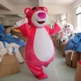 thumbnail image 3 of Disfraz de mascota del personaje de Disney Toy Story Lotso Huggin Bear, disfraz publicitario, disfraz de fiesta, animal de carnaval, 3 of 5