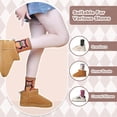 thumbnail image 4 of JIANFANG Socks Women, Soft Knit Wool Winter Thick Warm Cabin Fuzzy Crew Women Socks 5 Pack, 4 of 6