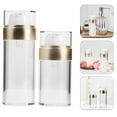 thumbnail image 5 of EXHUMKY Set of 2 Golden Airless Vacuum Pump Bottles, Refillable Travel Lotion Dispensers for Skincare and Cosmetics, 5 of 8