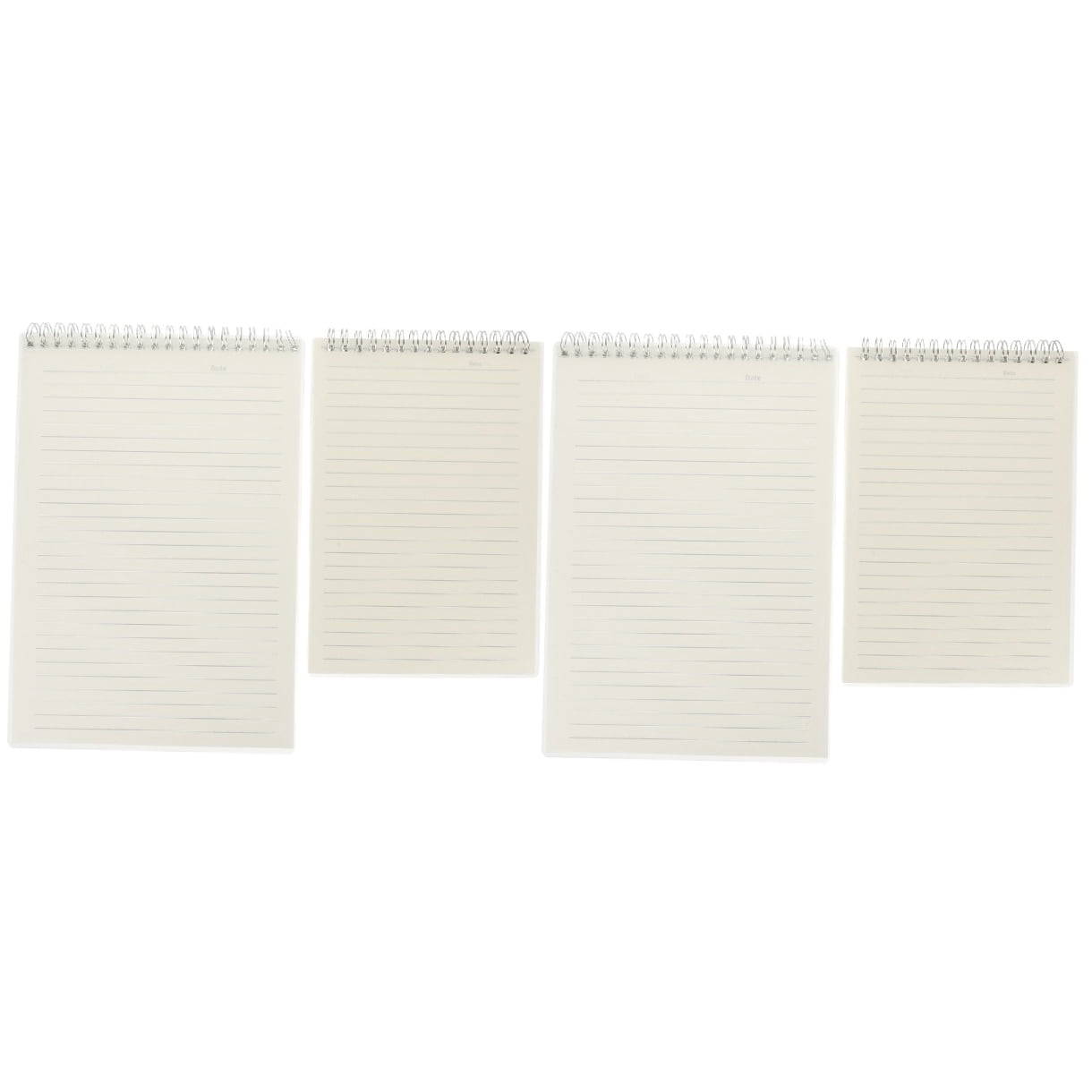 Worgeous 4-Pack Small Spiral Notebook Set for Office, Students, Journaling, Study Notes, and Daily Writing