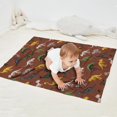 thumbnail image 2 of Brown Cartoon Dinosaurs Fossils Pattern Blanket,Comfortable Soft Lamb Wool Throw Blanket,All Season,Warm Lightweight Blankets for Sofa Bed Couch Living Room Chair,30"x40", 2 of 4
