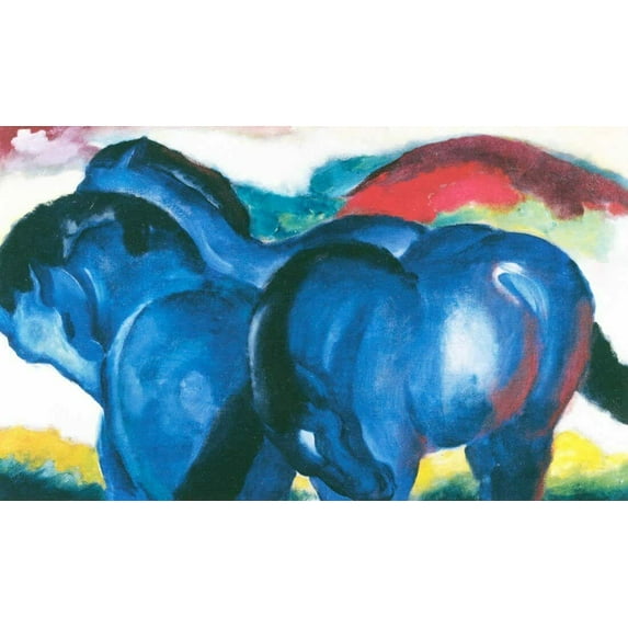 The Small Blue Horses-Marc - CANVAS OR FINE PRINT WALL ART