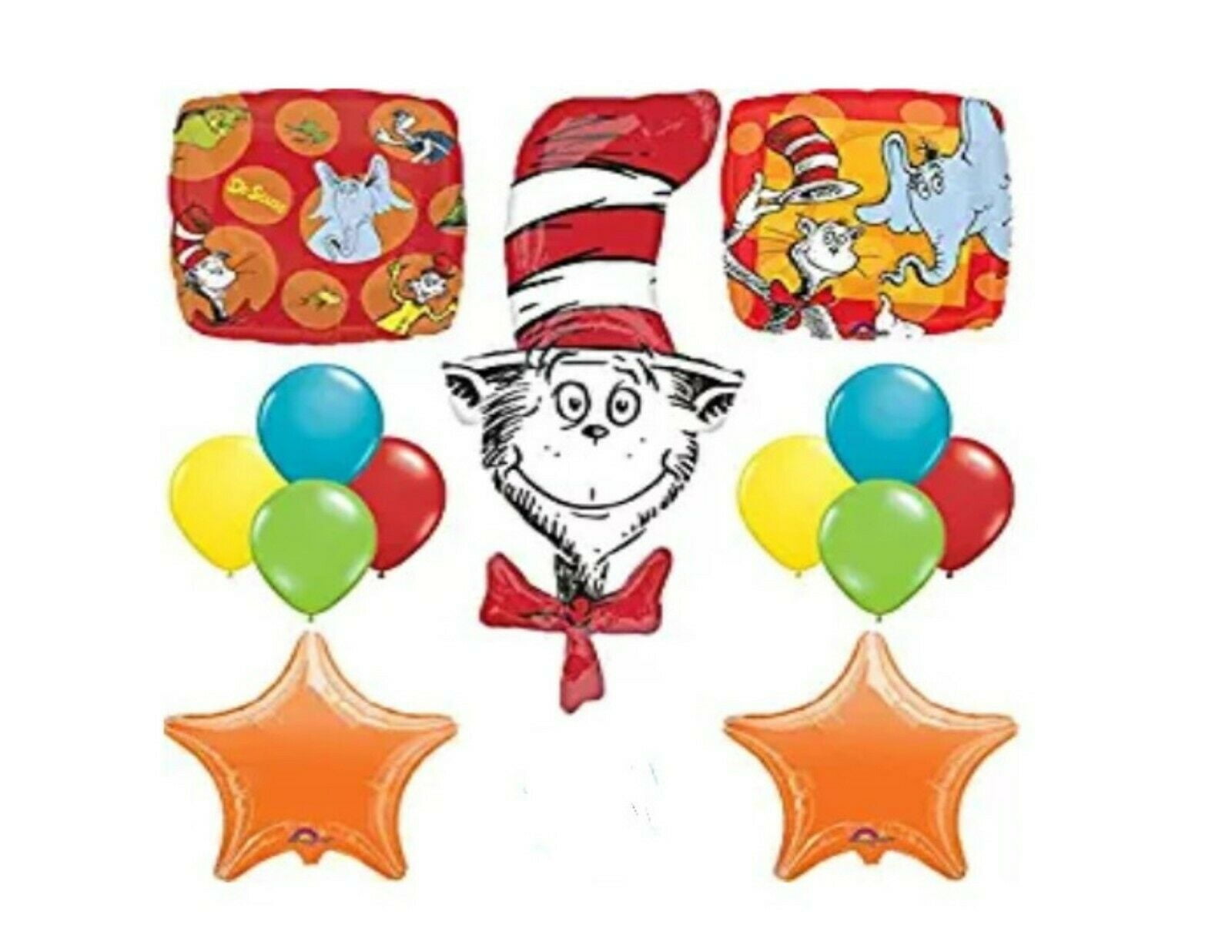 The Cat In The Hat 42" Anagram Balloon Birthday Party Decorations 