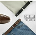 thumbnail image 6 of YOETEY Mens Belt 1 Pack - 1 3/8" Leather Reversible Belts for Men for Dress Pants, 6 of 7