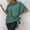 Green, variant on Rezuofi 1 Pcs Women's Batwing Sleeve Knot Side Round Neck Blouse Shirt Top 2025