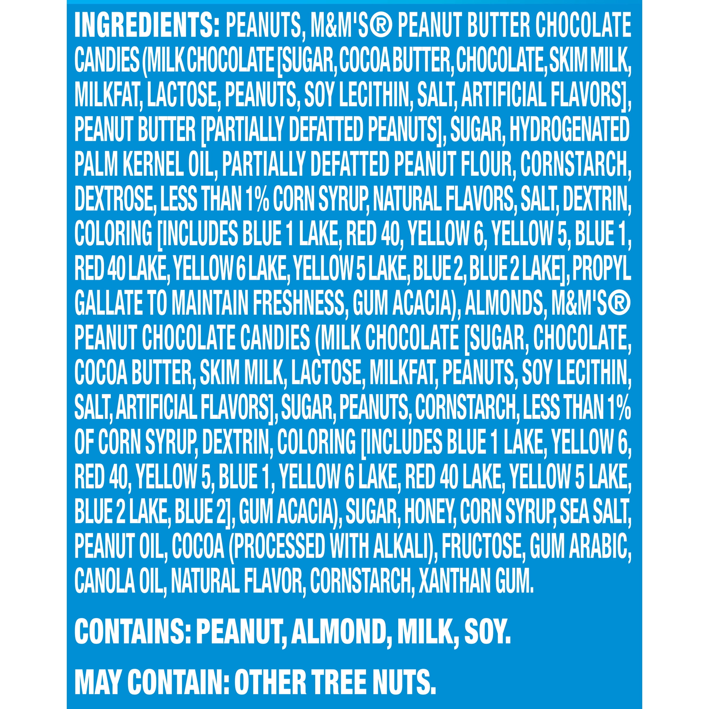  Planters Peanut Butter Chocolate Trail Mix with Honey Peanuts (M&M  Peanut Butter & Peanut Chocolate Candies & Cocoa Almonds, 12 ct Pack, 6 oz  Bags) : Patio, Lawn & Garden