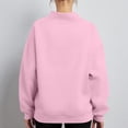 thumbnail image 6 of Winter Sweatshirts for Women Solid Color Long Sleeve Casual Fashion Loose Turtleneck Pullover Cozy Trendy Pullover Sweatshirts with Pockets, 6 of 7