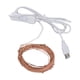 thumbnail image 1 of Cadena De Luces De Alambre De Cobre USB, Luces De Cadena Para Exteriores 100 LED Seguras 10 M/32,8 Pies Fáciles De Operar Para Exteriores, 1 of 7