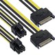 thumbnail image 2 of Cable de alimentación Sata Sata15 Pin a 6 pines Pci Express tarjeta de vídeo gráfica adaptador de Cable de alimentación, 2 of 5