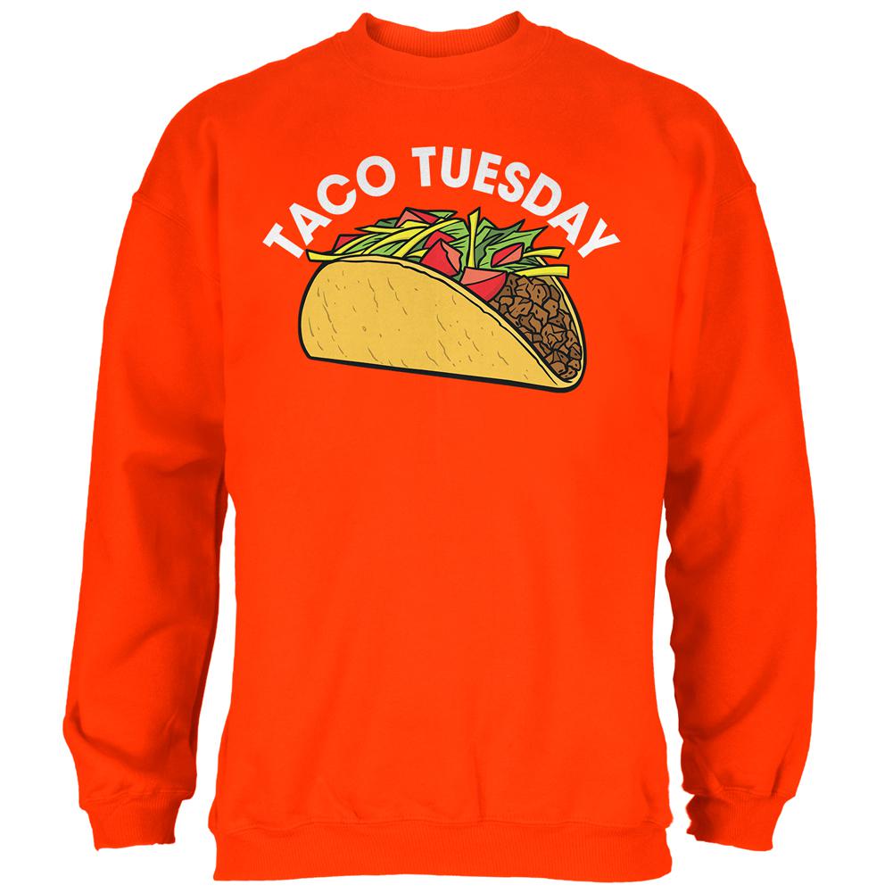 Cinco de Mayo Taco Tuesday Mens Sweatshirt Orange LG ...