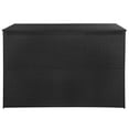thumbnail image 2 of vidaXL Garden Storage Box Black 150x100x100 cm Poly Rattan, 2 of 5