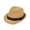 Black Band, variant on Classic Tan Fedora Straw Hat