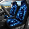 thumbnail image 3 of KUIFORTI Cool Wolf Car Seat Covers Full Set 4 Pcs Front Seats and Rear Bench Cover Protector Removable Automotive Accessories Easy to Install Universal for Cars Truck SUV Van, 3 of 7