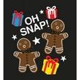 thumbnail image 2 of Christmas Oh Snap Adult Black Crew Neck Short Sleeve Tee-3XL, 2 of 4