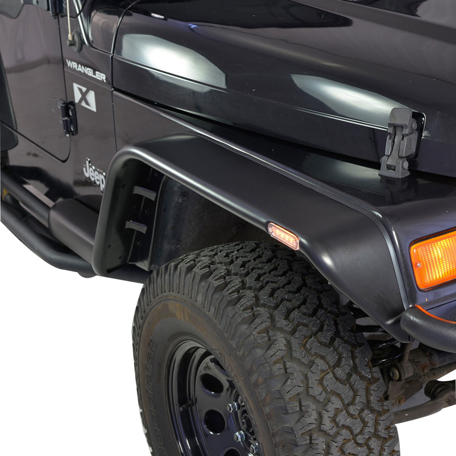 Paramount Automotive 17192 Flat Style Fender Flares Fits 9706 Wrangler