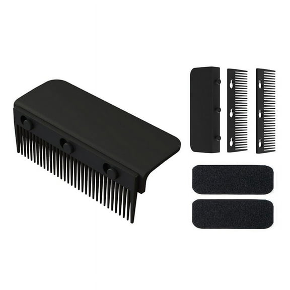 Flat Iron Comb Attachment Clip On, Grip for Iron, Hair Straightener Comb, Black