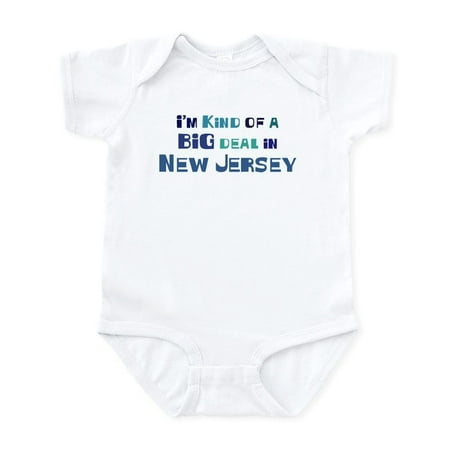 

CafePress - Big Deal In New Jersey Infant Bodysuit - Baby Light Bodysuit Size Newborn - 24 Months