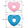 thumbnail image 3 of Ueasy Love Shaped Swimming Pool Floating with Locking Collar for Arm Release Training on Water Fun Neck Swimming Ring for Teens and Adults, 3 of 5