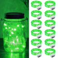 thumbnail image 1 of Fairy Lights ZGWJ 20 LED, funciona con pilas, 2 m, 12 unidades, color verde, 1 of 6