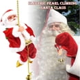 thumbnail image 1 of Climbing Santa Claus Christmas Ornament Decoration Gift, Climbs Up and Down, Battery Operated Climbing Santa with Light Outdoor Decoration Christmas Yard Signs Christmas, 1 of 6