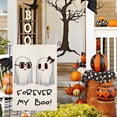 thumbnail image 3 of Halloween Couple Boo Garden Flag Double Sided Vertical 12.5x18 Forever My Boo Cute Ghost Spooky Black and White Halloween Holiday Yard Flag Outdoor Decoration, 3 of 6