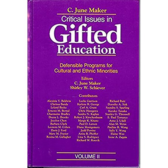 Pre-Owned Defensible Programs for Cultural and Ethnic Minorities: 002 (Critical Issues in Gifted Education, Vol 2), 9780890791844, 0890791848, Hardcover,
