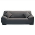 thumbnail image 2 of SHANNA Stretch Sofa Slipcover, Polyster Soft Fitted Sofa Couch Cover, Washable Furniture Protector for Pet Kids, Gray (Sofa (3 Seats)	), 2 of 7