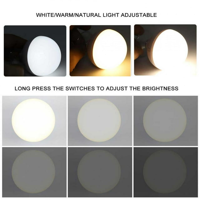 LHCER Easy To Install Adjustable Makeup Light Bulb, Makeup Light Bulb, For Holiday Gift Dress Up