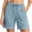 A Light Blue, variant on Pajama Pants Dqueduo Women's Solid Color High Waisted Plus Size Loungewear Shorts With Pockets Elastic Drawstring Waistband Sleepwear Light Blue XL