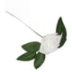 thumbnail image 2 of 25 piezas de flores artificiales de aspecto real, rosas de 3 pulgadas de diámetro y 7 pulgadas de tallo, rosas falsas suaves para decoración de fiestas y bodas, color blanco, 2 of 15