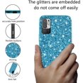 thumbnail image 3 of Compatible with Xiaomi Redmi Note 10 5G Case, Glitter Sparkly Redmi Note 10 5G Phone Case with Slim Silicone Shockproof Protective Bumper Cover for Cute Girls Women (Blue), 3 of 14