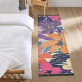 thumbnail image 3 of Yayeee Runner Rug for Bedroom 2'x6' Machine Washable Hallway Non Slip Mat, Colorful Painted Flowers Pattern, 3 of 8