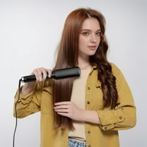 Hair Straighteners for Women 44mm Wide Plate Hair Straightener, Ceramic Tourmaline Coating Plate Smooth Flat Iron, 6-Speed Temperature Levels 150-250°C Pro Version