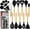 Black, variant on Kaluns 21 Pcs Wood and Silicone Kitchen Utensils Set for Cooking Household Essentials – Premium Cooking Utensil Set, Black