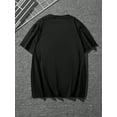 thumbnail image 2 of Manfinity Homme T-Shirt à Manches Courtes Col Rond Imprimé Roi, Haut d'Été Décontracté, pour Amis, 2 of 4