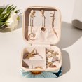 thumbnail image 6 of Daisy Travel Portable Square Jewelry Organizer: Necklace Holder, Bracelet Holder, and More for Stylish Girls and Women, 6 of 6