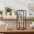 thumbnail image 3 of Wexler Coated Finish Square Metal Vase, 3 of 9