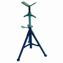 Westward V Head Pipe Stand,Adj,1/8-12 in,28-52 in 22XR01