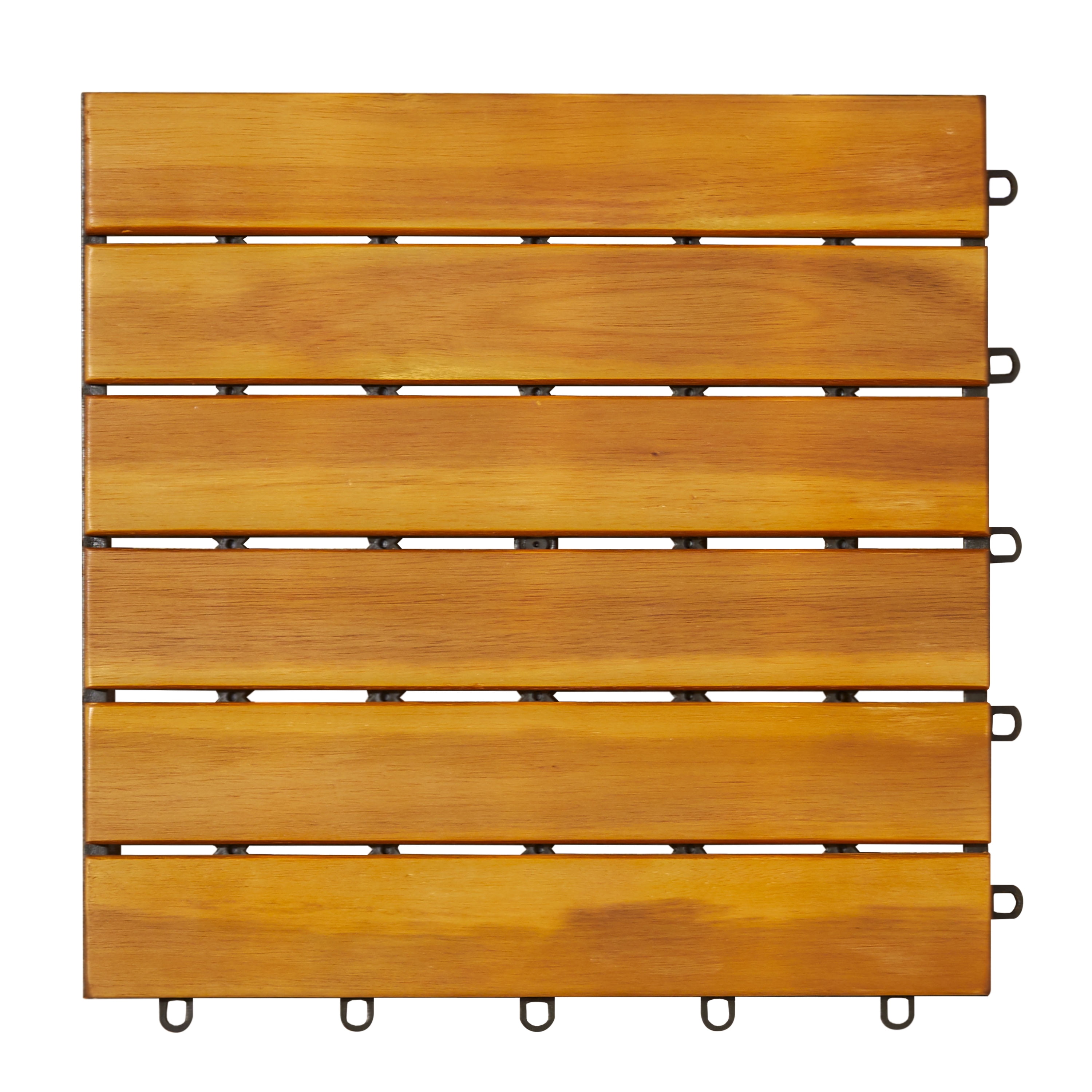 6 Slat Acacia Interlocking Deck Tile
