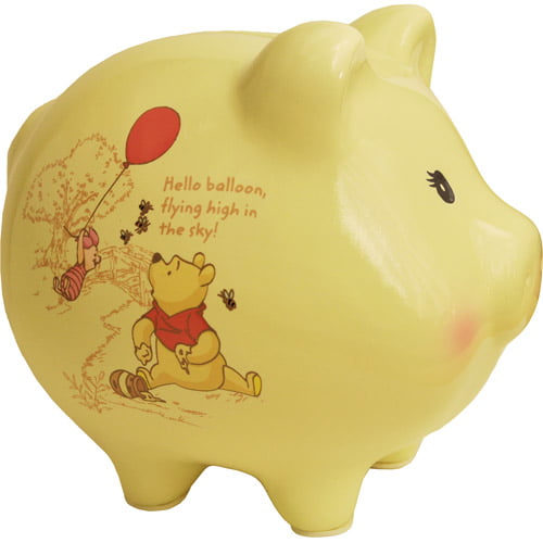 Details about  / WINNIE THE POOH /& Piglet Adorable Metal Piggy Bank Tin Collectible Box NEW