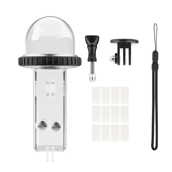 For DJI Osmo Pocket 3 Waterproof Case Dual Connection Ports, High Transparency PC Swimming, Diving, Surfing Shot Part