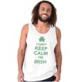 thumbnail image 3 of Funny St Pattys Keep Calm I'm Irish Tank Top T Shirts Men Women Brisco Brands X, 3 of 5